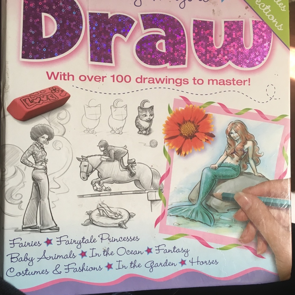 Hard back Childrens drawing book.